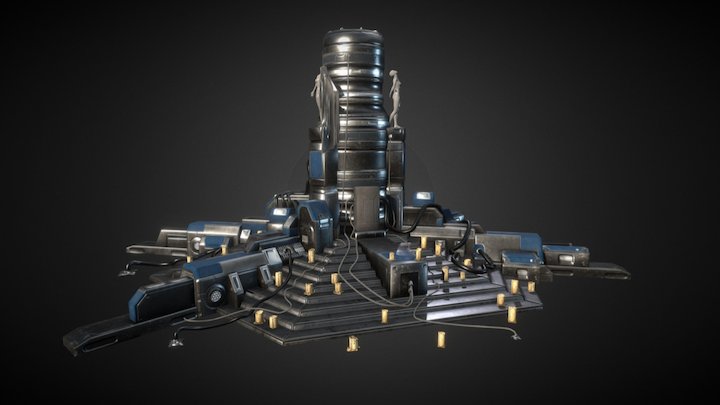 Cult base altar 3D Model