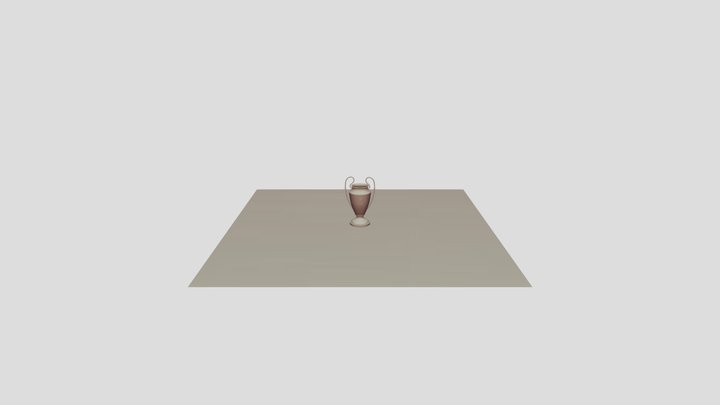 Champions Premier League Trophy 3D Model