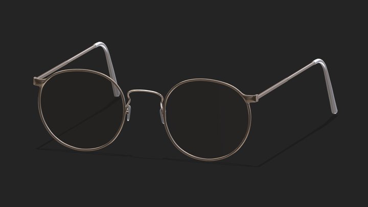 Ful-Vue Glasses Low Poly PBR Realistic 3D Model