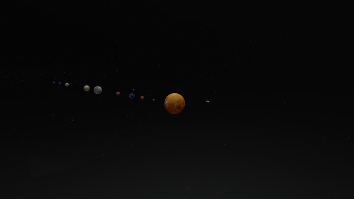 DeRitis--Solar System Model 3D Model