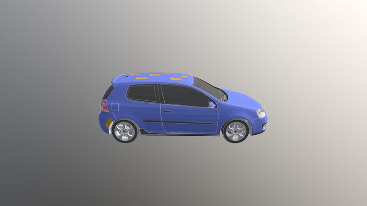 Golf V prueba 3D Model