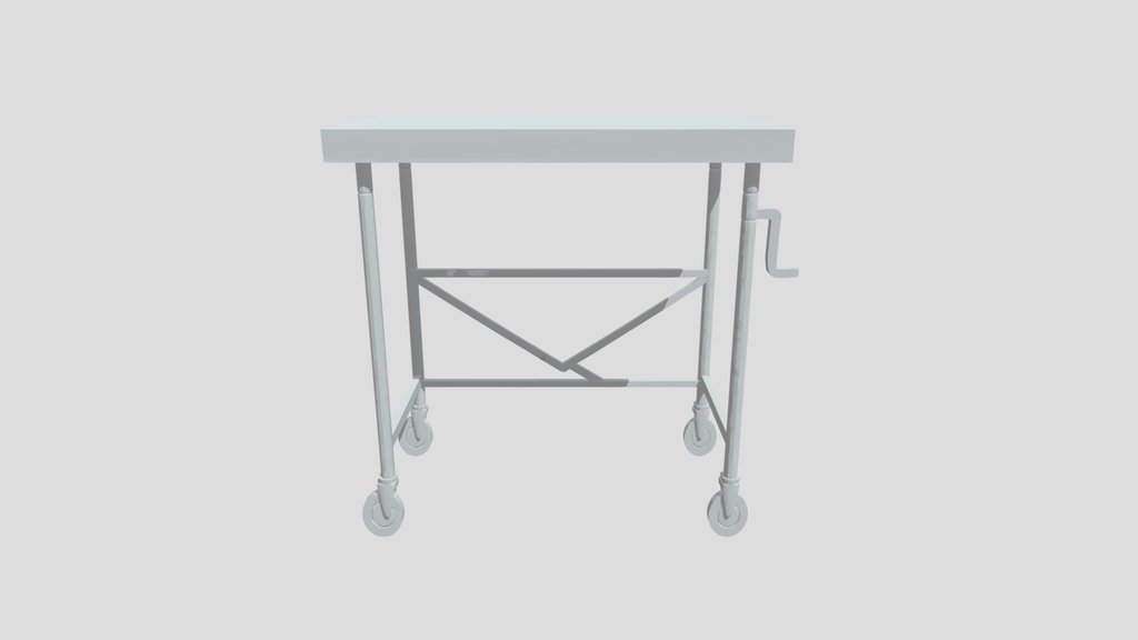 Adjustable rolling stainless work table