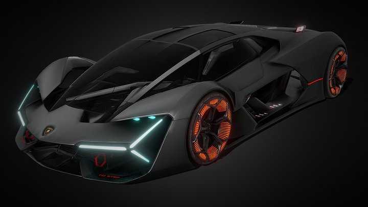 ( FREE ) Lamborghini Terzo Millennio 3D Model
