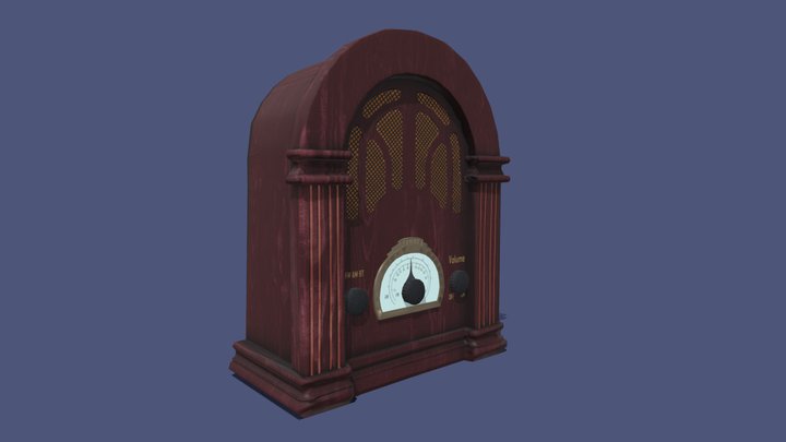 [STUDENTWORK] Vintage Radio 3D Model