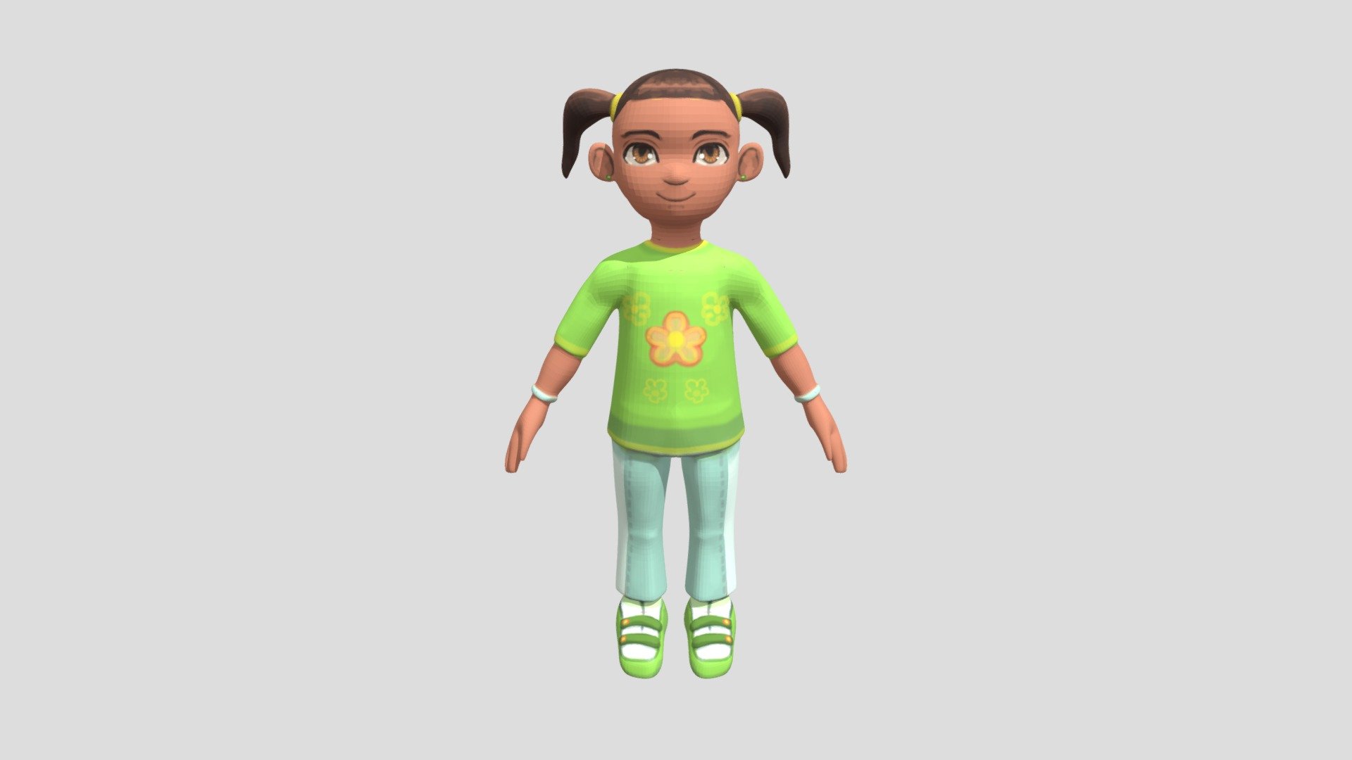 Full Body Little Jewish Girl with Kippah - Download Free 3D model by ...