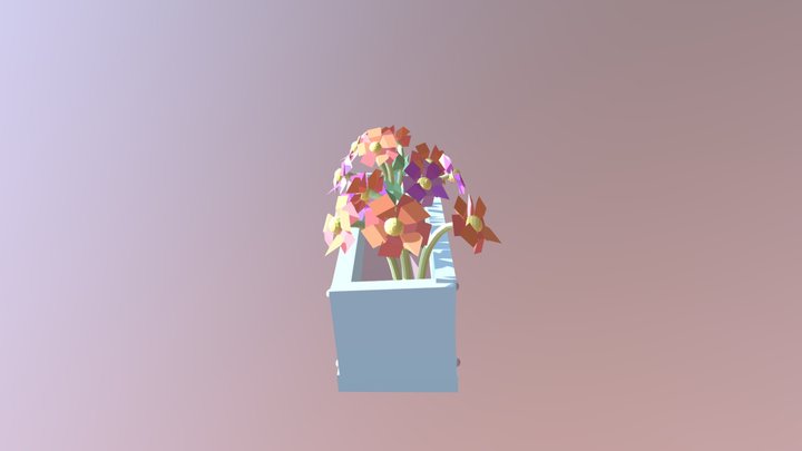 Flower Box 3D Model