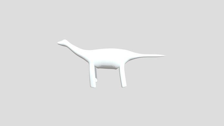 Low Poly Dinosaur 3D Model