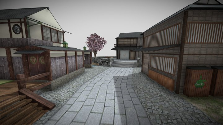 Cityscene - Kyoto (Unfinished) 3D Model