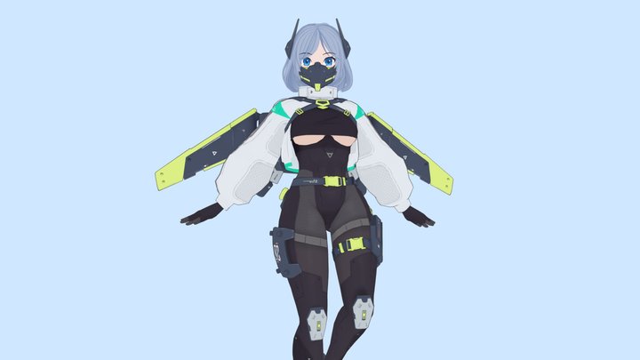 Charlotte - Anime Original Character 3D Model