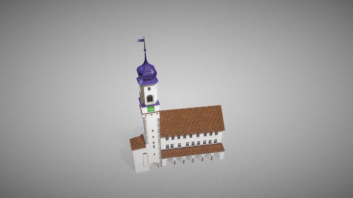 Blaserturm - Isny im Allgäu 3D Model