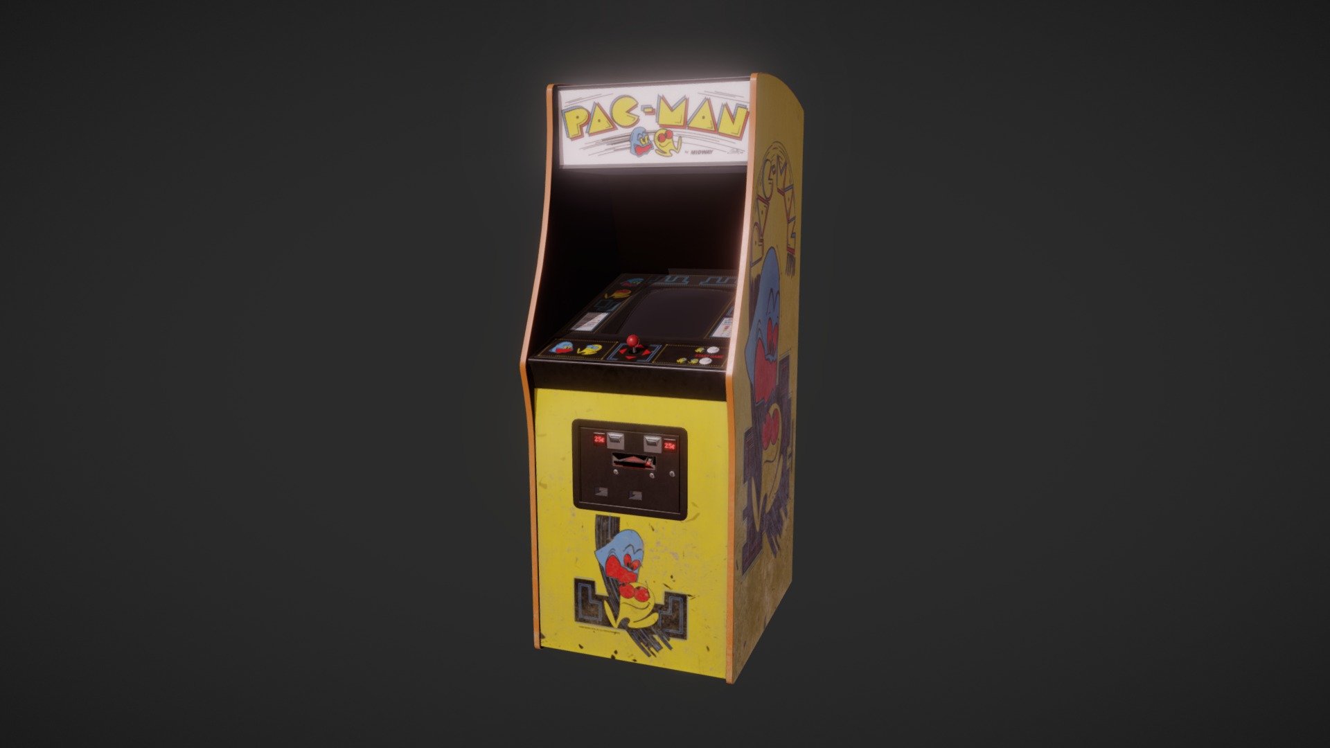 PacMan - 3D model by Logan (@vandyne) [7adcc9f] - Sketchfab