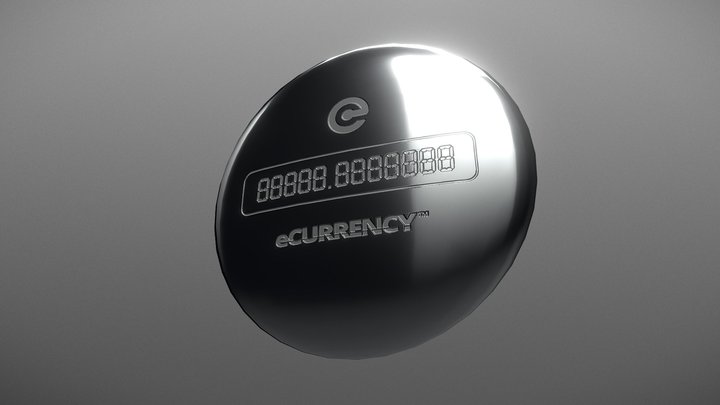 Ecurrency coin inactive 3D Model