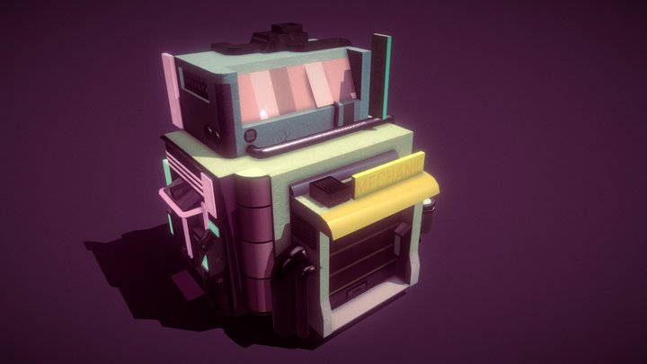 SciFi Building 3D Model