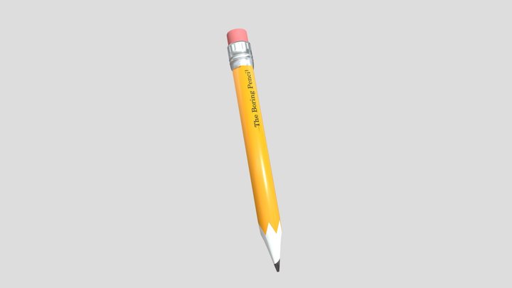 The Boring Pencil 3D Model