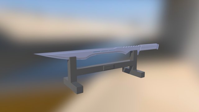 Fantasy Sword V.2 3D Model