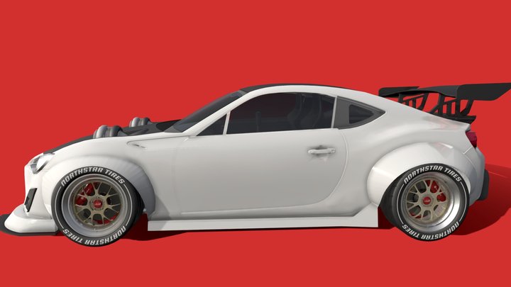 Upgraded Toyota GT-86 – Gratis 3D-model STL