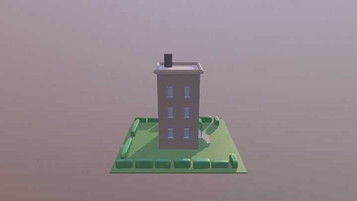 Low Poly Apartment 3D Model