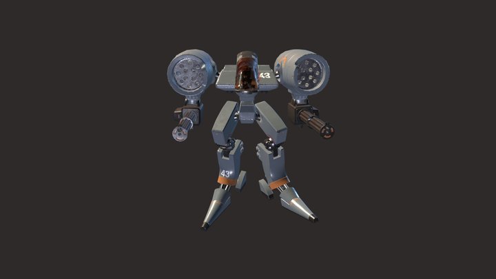 Support Fighter 3D Model