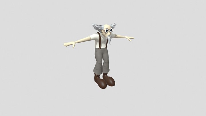 Cartoon Character Rigged (Keg Sootwash) 3D Model