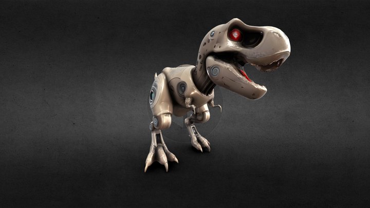 Cyber Biomechanical T.Rex Dinosaur 3D Model
