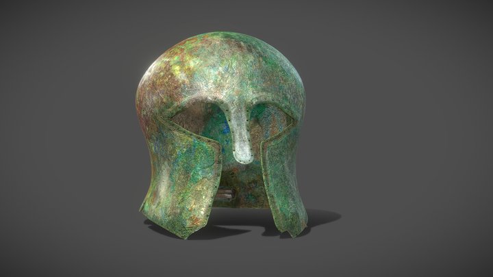Korean cultural heritage_032_청동투구 3D Model