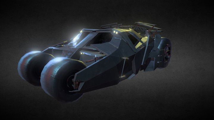 Batmobile-The Dark Knight Tumbler 3D Model