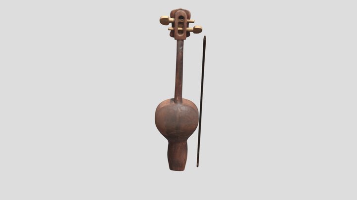 Kazakh_qobyz_kobyz 3D Model