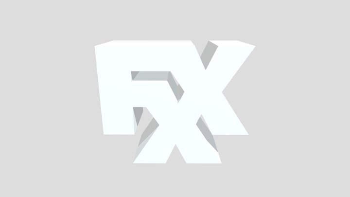 FXX Logo 3D Model