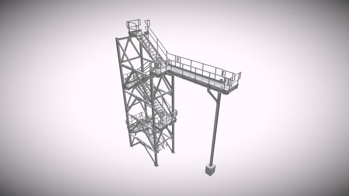 STEELBIM | TEKLA STRUCTURES | EXERCÍCIO N.4 3D Model
