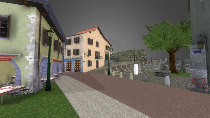 1DAE23 Pieter DS City Scene Annecy 2019 3D Model