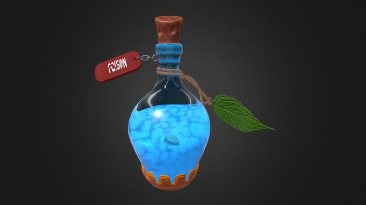 Poison Bottle 3D Model