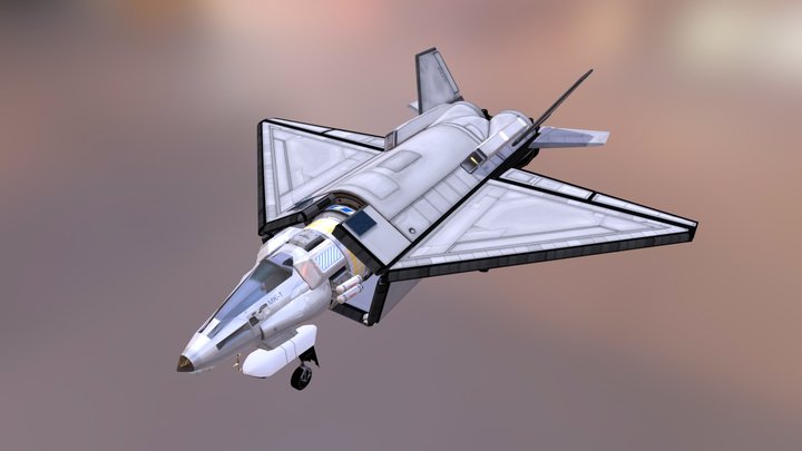 KSP JET F-22 Mk4 3D Model