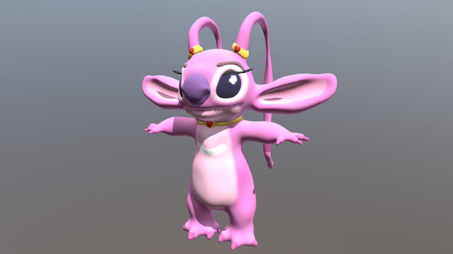 Stitch and Angel 3D model 3D printable