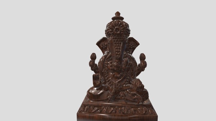 Elephant statue sculpture 3D Model