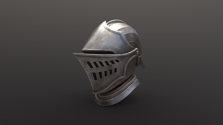 Elite Knight Helm from Dark Souls 3D Model