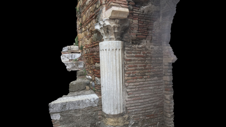 Chapiteau romain alcazaba Malaga 3D Model