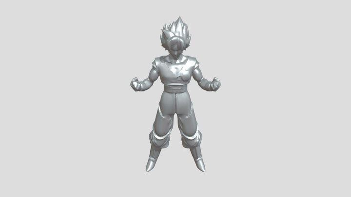 Goku Blue Super Sayayin 3D Model
