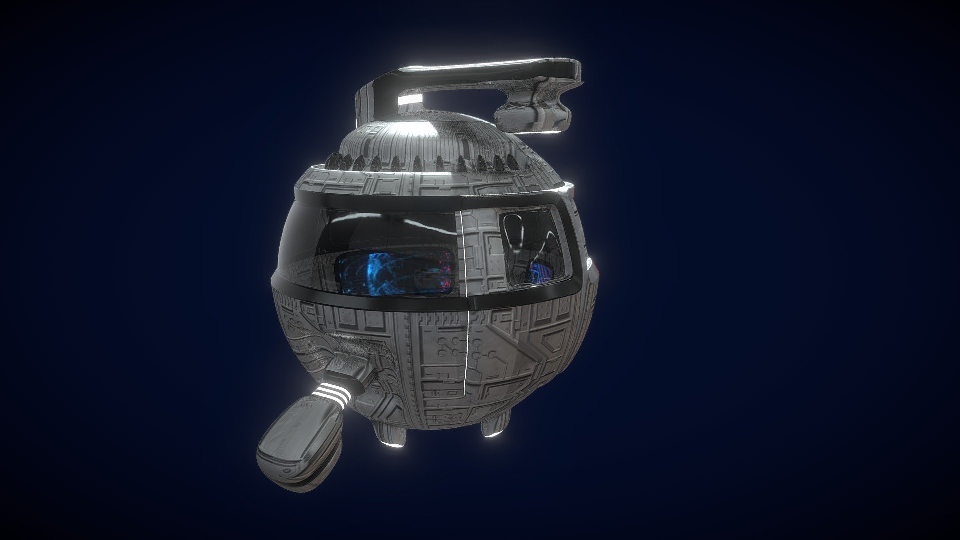 Bubble Space Ship Download Free 3D model by VertaScan [7aedf8b