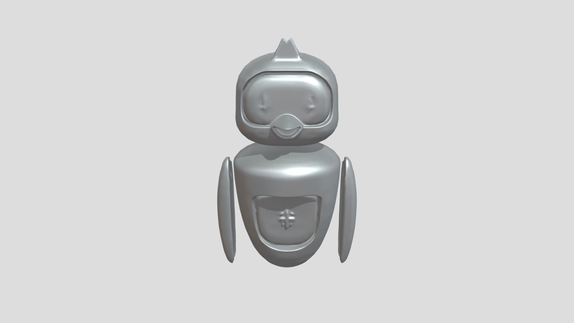robotic blue penguin character - 3D model by mementsxyz [7aee57e ...