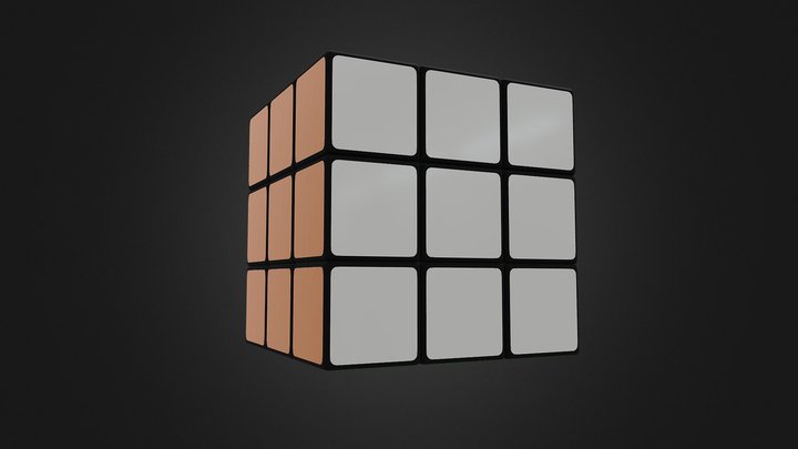 High Poly Rubik's Cube 1980 Design Static Prop 3D Model