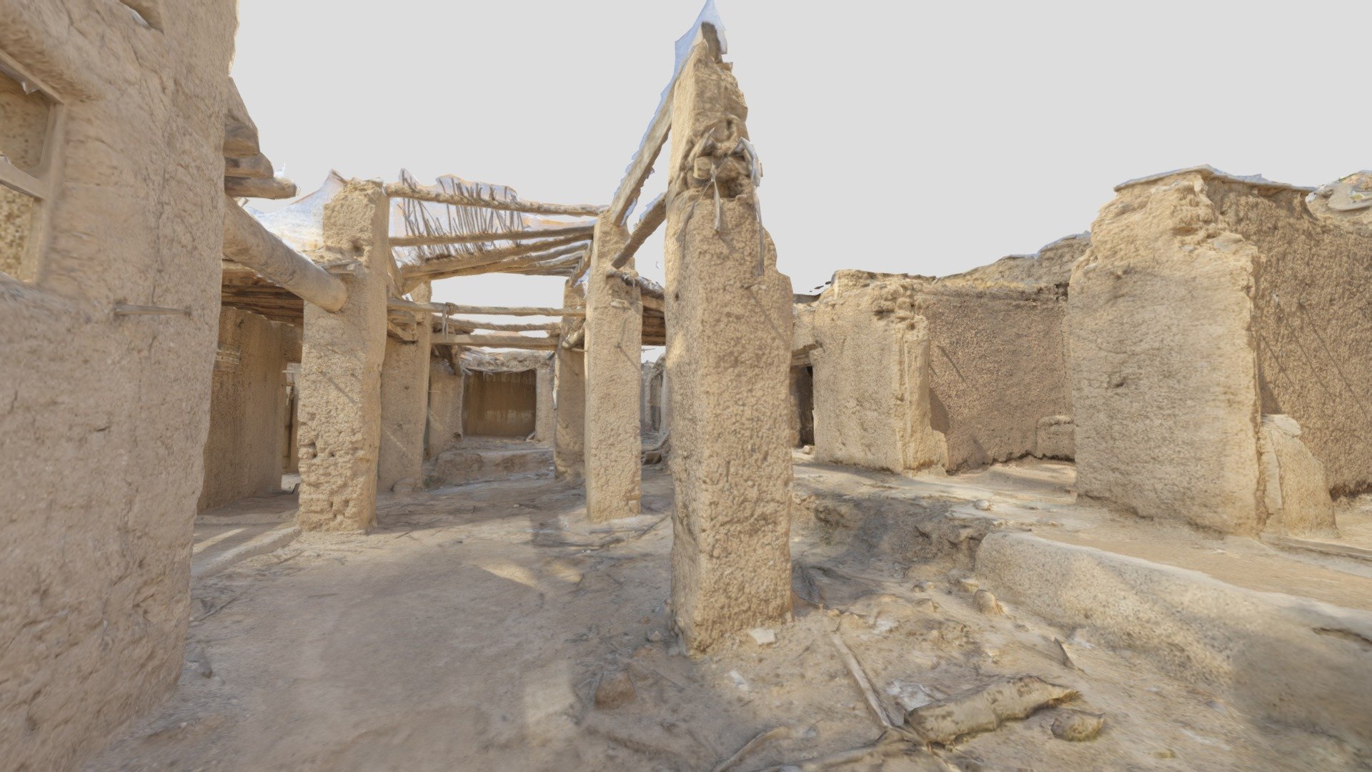 Old Souq of Al Hamra Oman — Sketchfab embed 3D viewer