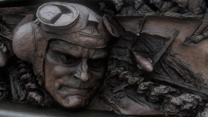 8K UNLIT - Battle of Britain Monument - Plinth1 3D Model
