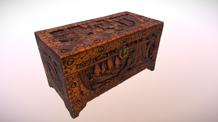 Heirloom chest from Hawaii 3D Model