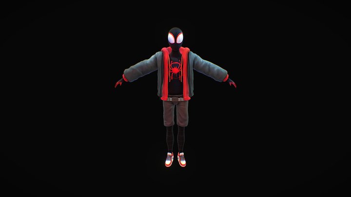 Spiderman Miles 3D Model