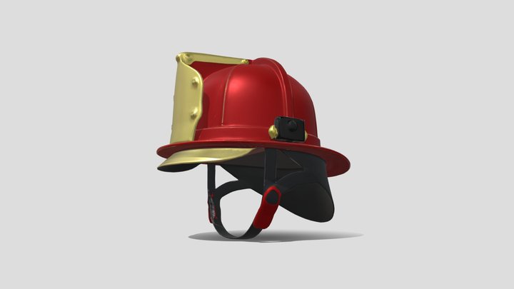 Firefighter Helmet 3D Model