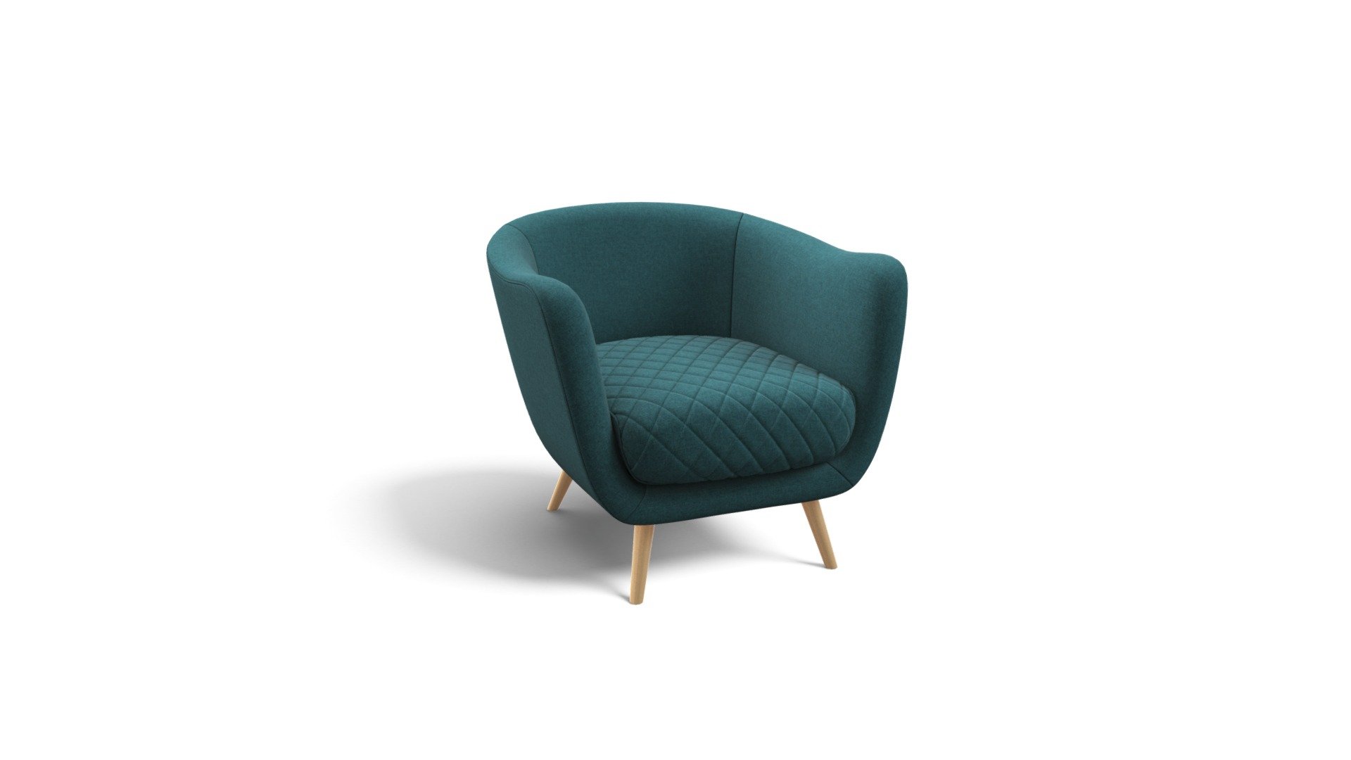 Flick Accent Chair, Mineral Blue