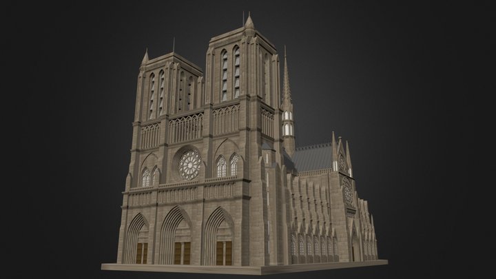Notre Dame de Paris 3D Model