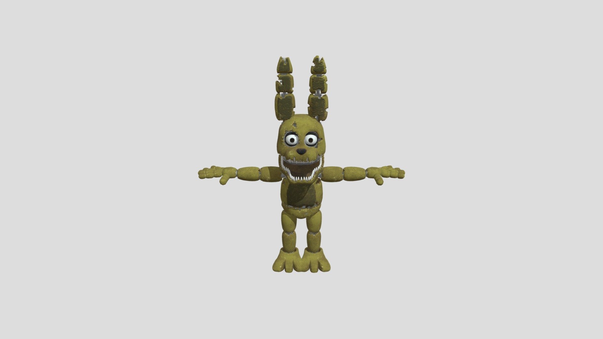 3D file Five Nights at Freddys Plushtrap Sitting (sitting) Update 🦸・3D  print design to download・Cults