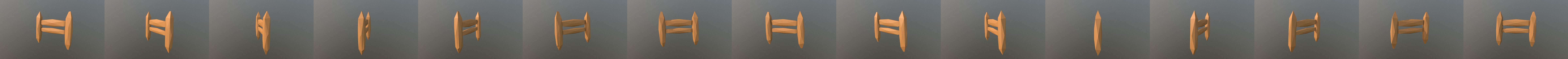 Low-Poly Fence 3D Model