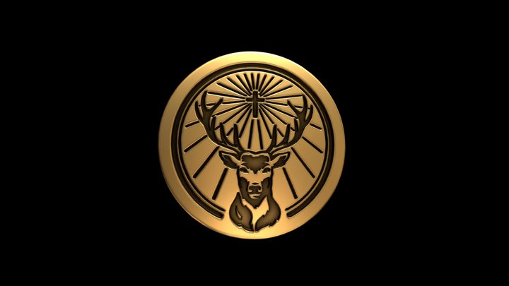 Moneda Jagermeifter 3D Model